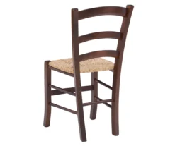 Bordeaux Walnut Handwoven Ladder Back Side Chairs, 2-Pack -Best Furniture Store 810543200 A2