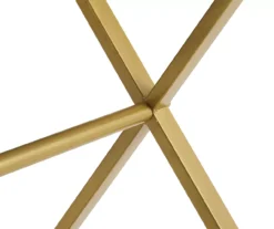 Glam Gray & Gold 2-Drawer Campaign Desk -Best Furniture Store 810543219 A8 6