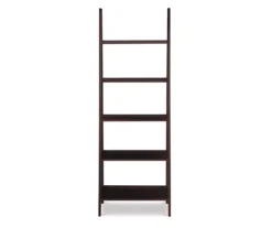 Boston Espresso 5-Shelf Wooden Ladder Bookcase 14 Boston Espresso 5-Shelf Wooden Ladder Bookcase -Best Furniture Store 810543223 3