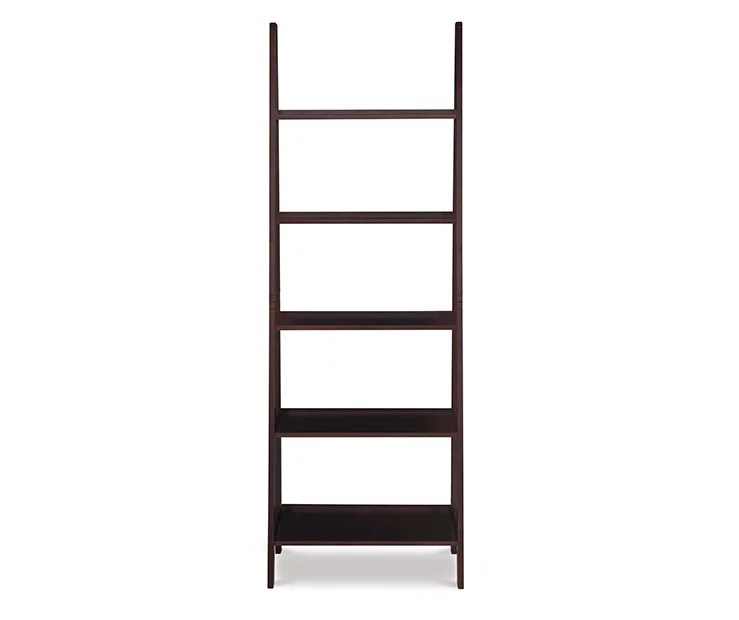 Boston Espresso 5-Shelf Wooden Ladder Bookcase 6 Boston Espresso 5-Shelf Wooden Ladder Bookcase - Image 6