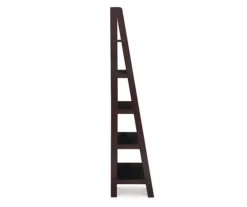 Boston Espresso 5-Shelf Wooden Ladder Bookcase 16 Boston Espresso 5-Shelf Wooden Ladder Bookcase -Best Furniture Store 810543223 5