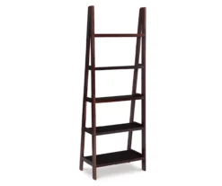 Boston Espresso 5-Shelf Wooden Ladder Bookcase 11 Boston Espresso 5-Shelf Wooden Ladder Bookcase -Best Furniture Store 810543223 A0 1