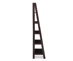 Boston Espresso 5-Shelf Wooden Ladder Bookcase 13 Boston Espresso 5-Shelf Wooden Ladder Bookcase -Best Furniture Store 810543223 A0 2