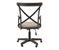 Radley Cafe Gray Wash X-Back Swivel Office Chair -Best Furniture Store 810543227 5