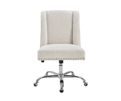 Comfort Home Warm White Sherpa Chair -Best Furniture Store 810543232 3