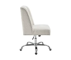 Comfort Home Warm White Sherpa Chair -Best Furniture Store 810543232 5