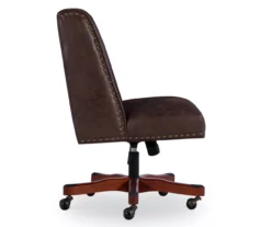 Austin Dark Walnut Upholstered Office Chair -Best Furniture Store 810543233 A1 3