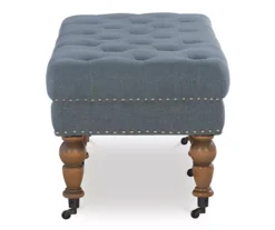 Claire Linen Upholstered Rolling Bench -Best Furniture Store 810543278 4