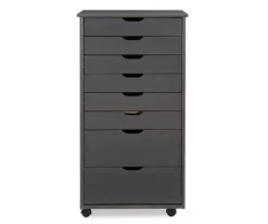 Craft Mate Gray Wood 8-Drawer Rolling Storage Cart -Best Furniture Store 810543293 3
