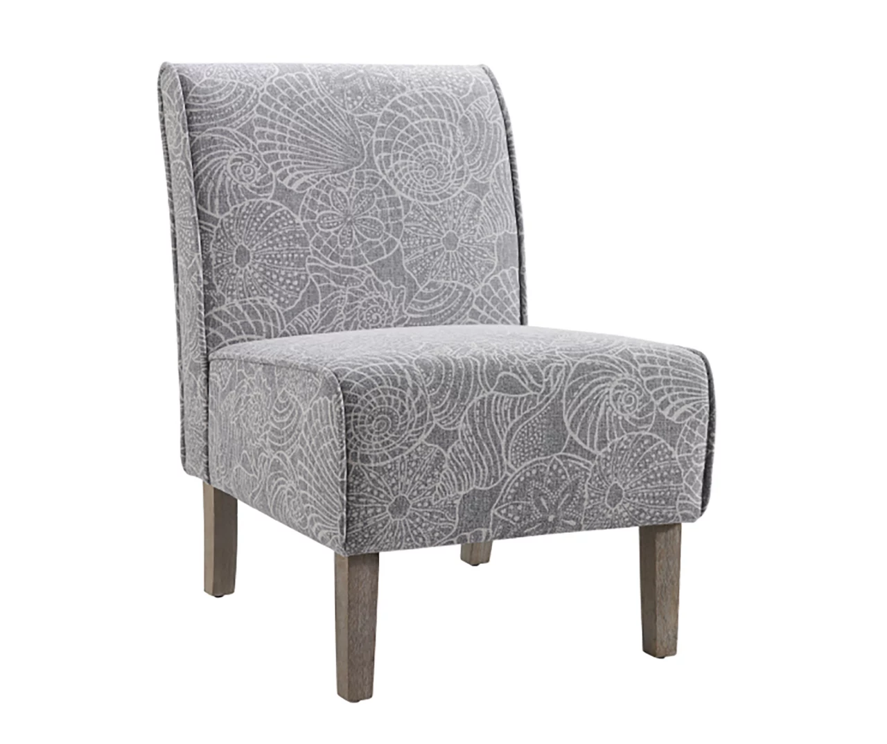 Jane Dark Gray Upholstered Coastal Slipper Chair 1 Jane Dark Gray Upholstered Coastal Slipper Chair