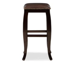 Dallas Brown Cushioned Square Top Bar Stool -Best Furniture Store 810543312 3
