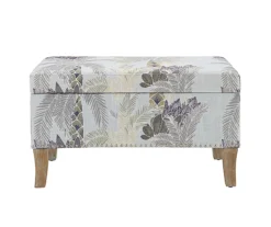 Lisa Palm Tree Storage Ottoman -Best Furniture Store 810543332 3