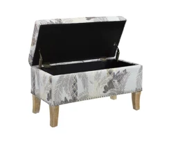 Lisa Palm Tree Storage Ottoman -Best Furniture Store 810543332 4