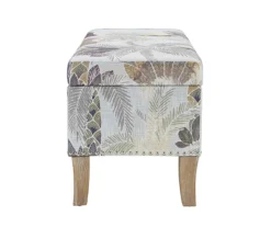 Lisa Palm Tree Storage Ottoman -Best Furniture Store 810543332 5