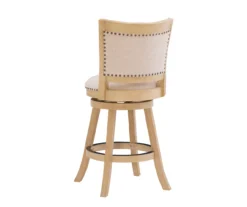 Graham Light Gray Padded Swivel Counter Stool 15 Graham Light Gray Padded Swivel Counter Stool -Best Furniture Store 810543337 A0 4