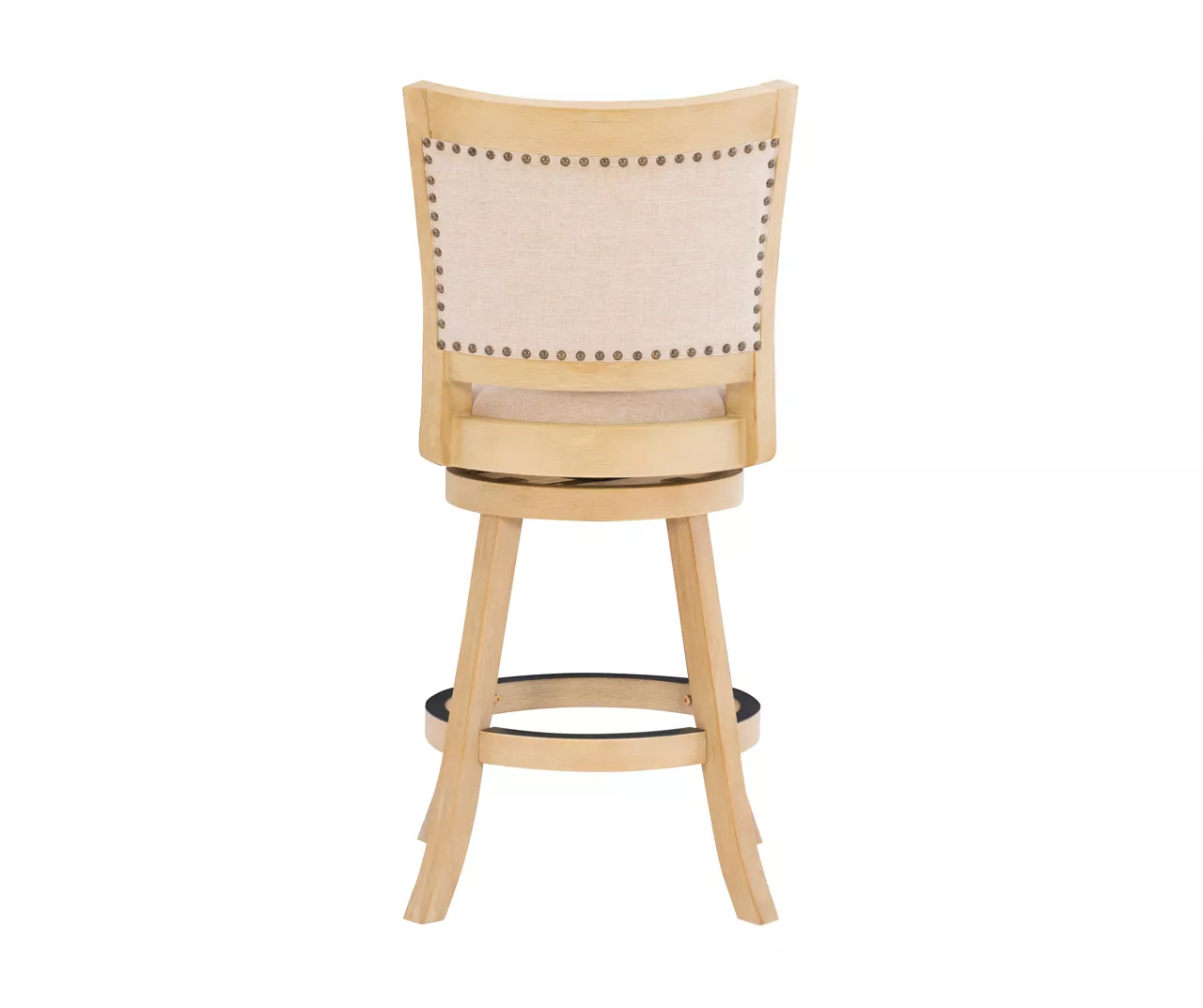 Graham Light Gray Padded Swivel Counter Stool 8 Graham Light Gray Padded Swivel Counter Stool - Image 8