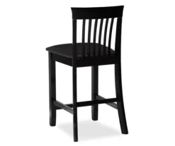 Kane Black Upholstered Vinyl Padded Craftsman Counter Stool -Best Furniture Store 810543342 4
