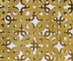 Asher Gold 2-Piece Pierced Metal Nesting Table Set -Best Furniture Store 810543376 A8 4