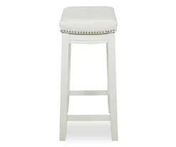 32" Brooke White Backless Counter Stool -Best Furniture Store 810543420 4