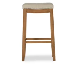 Brooke Natural & Rustic Brown Backless Striped Bar Stool 5 Brooke Natural & Rustic Brown Backless Striped Bar Stool -Best Furniture Store 810543422 3