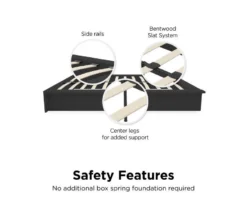 DHP Micah Gray Linen Queen Platform Bed 8 DHP Micah Gray Linen Queen Platform Bed -Best Furniture Store 810543448 3