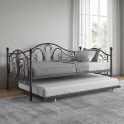 DHP Bradford Bronze Metal Twin Daybed & Trundle -Best Furniture Store 810543701 6
