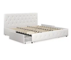DHP Dana Faux Leather Upholstered Bed With Storage -Best Furniture Store 810543732 2