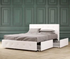 DHP Dana Faux Leather Upholstered Bed With Storage -Best Furniture Store 810543734 6