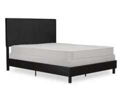 Atwater Living DHP Jazmine Black Faux Leather Upholstered Bed -Best Furniture Store 810543813 4