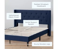 Brookside Isabelle Upholstered Wingback Bed -Best Furniture Store 810547602 810547606 810547614 810547610 2