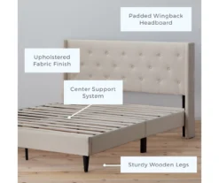 Brookside Isabelle Upholstered Wingback Bed -Best Furniture Store 810547603 810547607 810547628 810547611 2