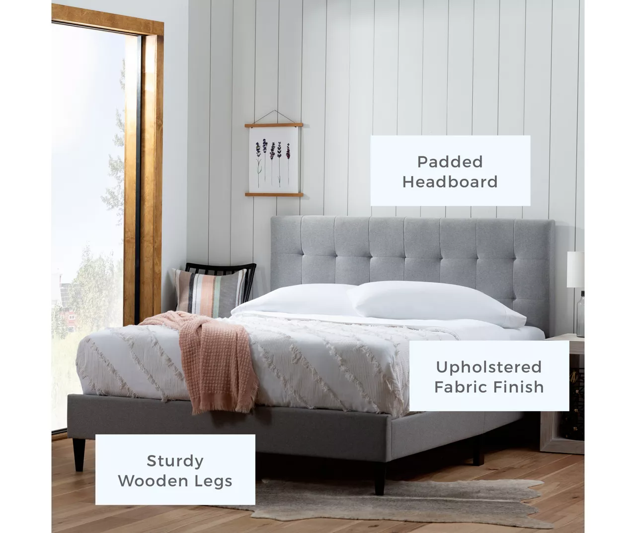 Brookside Cara Square Tufted Platform Bed 6 Brookside Cara Square Tufted Platform Bed - Image 6