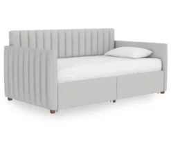 Brittany Gray Linen Upholstered Twin Storage Daybed 10 Brittany Gray Linen Upholstered Twin Storage Daybed -Best Furniture Store 810548783 5
