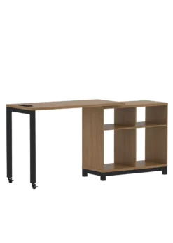 Seven Hills Acorn Metal & Melamine 4-Cube Pivot Desk With USB Charging -Best Furniture Store 810561090 21