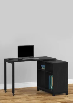 Real Living Seven Hills Metal & Melamine 4-Cube Pivot Desk With USB Charging -Best Furniture Store 810561092 11