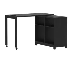 Real Living Seven Hills Metal & Melamine 4-Cube Pivot Desk With USB Charging -Best Furniture Store 810561092 2