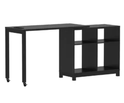 Real Living Seven Hills Metal & Melamine 4-Cube Pivot Desk With USB Charging -Best Furniture Store 810561092 3