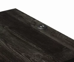 Silverton Black Oak Nightstand With USB Charging -Best Furniture Store 810569984 3