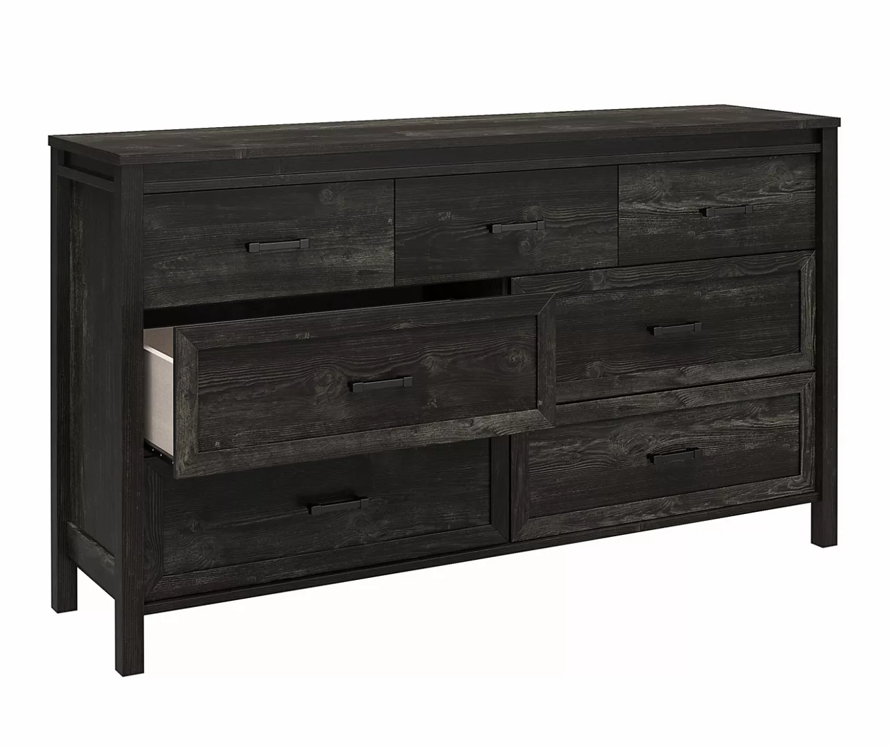 Silverton Black Oak 7-Drawer Dresser 4 Silverton Black Oak 7-Drawer Dresser - Image 4