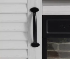 54" 2-Tone Shutter Door Electric Fireplace Console -Best Furniture Store 810571321 3