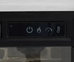 54" 2-Tone Shutter Door Electric Fireplace Console -Best Furniture Store 810571321 4