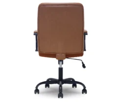Camel Brown Vegan Leather Office Chair -Best Furniture Store 810583520 A2 1