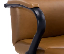 Camel Brown Vegan Leather Office Chair -Best Furniture Store 810583520 A8 4