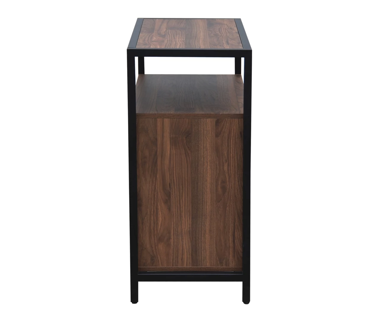 Walnut Chevron 2-Door Storage Cabinet 7 Walnut Chevron 2-Door Storage Cabinet - Image 7