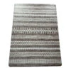 Gray & White Geo Stripe PVC Desk Mat, (34" X 47")