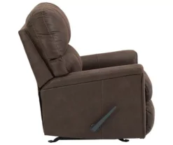 Navi Chestnut Faux Leather Rocker Recliner -Best Furniture Store 810587485 5