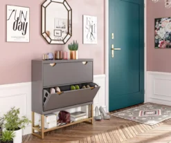 CosmoLiving Brielle Entryway Shoe Storage Cabinet -Best Furniture Store 810589010 6