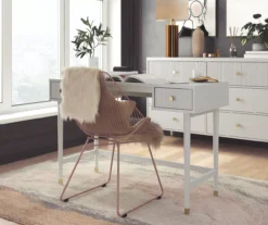 Elizabeth Dove Gray Office Desk -Best Furniture Store 810589021 2