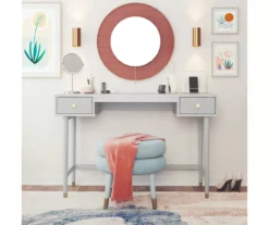 Elizabeth Dove Gray Office Desk -Best Furniture Store 810589021 6