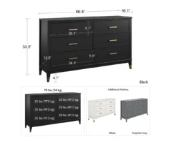 CosmoLiving Westerleigh 6-Drawer Dresser 24 CosmoLiving Westerleigh 6-Drawer Dresser -Best Furniture Store 810589232 1